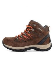 TRAVELIN' Skórzane buty trekkingowe "Hornborg" w kolorze brązowym rozmiar: 40. Brązowe obuwie trekkingowe damskie Travelin', z materiału, bez zapięcia. Za 390.17 zł.