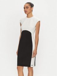 Calvin Klein Sukienka koktajlowa K20K207899 Czarny Slim Fit. Czarne sukienki damskie Calvin Klein, bez wzorów, z syntetyku, wizytowe, bez ramiączek. Za 469.99 zł.