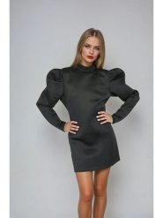 Monki Sukienka w kolorze czarnym rozmiar: S. Czarne sukienki damskie Monki, bez wzorów, bez ramiączek. Za 91.56 zł.