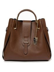 Lucca Baldi Skórzana torebka "Vinci" w kolorze brązowym - 33 x 28 x 13 cm rozmiar: onesize. Brązowe torebki klasyczne damskie Lucca Baldi, z materiału, przez ramię, bez dodatków. Za 304.99 zł.