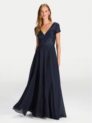 Hey Kyla Sukienka wieczorowa 5AJ002HK Granatowy Regular Fit. Niebieskie sukienki damskie Hey Kyla, bez wzorów, z syntetyku, wizytowe, bez ramiączek. Za 1,149.00 zł.