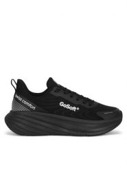 Go Soft Sneakersy WFA2813-1 Czarny. Czarne obuwie sportowe damskie GO SOFT, z materiału, bez zapięcia. Za 249.99 zł.