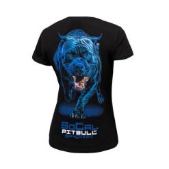 Koszulka damska Pitbull In Blue. Czarne bluzki damskie PITBULL, m, bez wzorów, bez kołnierzyka, bez ramiączek. Za 99.00 zł.