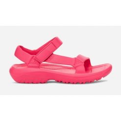 Klapki damskie Teva Hurricane Drift. Czerwone klapki damskie Teva, bez wzorów, bez obcasa, bez zapięcia. Za 218.50 zł.