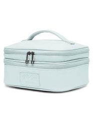 Puccini Kosmetyczka w kolorze błękitnym - 23,5 x 12,5 x 28,5 cm rozmiar: onesize. Niebieskie kosmetyczki damskie Puccini, bez wzorów, z materiału. Za 109.78 zł.