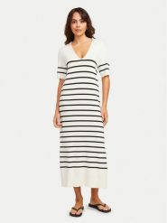 JJXX Sukienka dzianinowa Layla 12269784 Écru Regular Fit. Sukienki damskie JJXX, bez wzorów, z dzianiny, bez ramiączek. Za 139.99 zł.