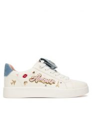 Aldo Sneakersy Frenchie 14296239 Biały. Białe obuwie sportowe damskie ALDO, ze skóry, bez zapięcia. Za 419.99 zł.