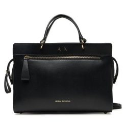 Torebka Armani Exchange. Czarne torebki klasyczne damskie Armani Exchange, bez dodatków. Za 829.99 zł.