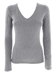 COTONELLA Koszulka w kolorze szarym rozmiar: S. Szare koszulki damskie Cotonella, s, bez wzorów, bez kołnierzyka, bez ramiączek. Za 43.57 zł.