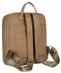 Plecak damski Peterson PTN PL-29601 beżowy. Brązowe plecaki Peterson, bez wzorów, ze skóry ekologicznej. Za 149.99 zł.
