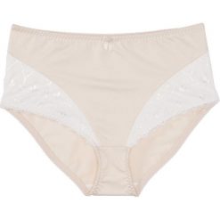 Figi wyszczuplające bonprix piaskowy beżowy - ecru. Brązowe bielizna korygująca bonprix, z nadrukiem. Za 34.99 zł.