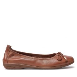 Baleriny Josef Seibel. Brązowe balerinki damskie Josef Seibel, bez wzorów. Za 239.99 zł.
