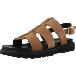 Sandały KICKERS NEOSINEAD Brązowy. Brązowe sandały damskie Kickers, bez wzorów, ze skóry, bez obcasa, bez zapięcia. Za 336.15 zł.