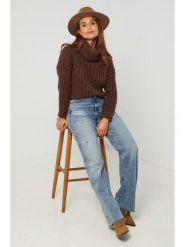 L'armoire de Suzette Golf w kolorze brązowym rozmiar: 34/36. Brązowe golfy damskie L'armoire de Suzette, l, bez wzorów, bez ramiączek. Za 104.99 zł.