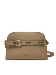DKNY Torebka R44EAI69 Brązowy. Brązowe listonoszki damskie DKNY, bez wzorów, ze skóry, bez dodatków. Za 489.99 zł.