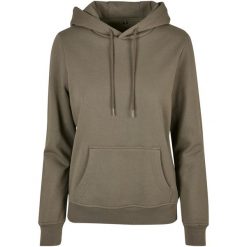 Podstawowa Bluza Damska. Czerwone bluzy damskie BUILD YOUR BRAND, xl, bez wzorów, bez kaptura. Za 120.99 zł.
