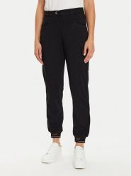 Liu Jo Sport Spodnie materiałowe TF4279 J6182 Czarny Regular Fit. Czarne spodnie materiałowe damskie Liu Jo Sport, bez wzorów, z materiału. Za 319.99 zł.