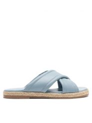 Lasocki Espadryle CARPI EST-DOBRAWA-05 Niebieski. Niebieskie espadryle damskie Lasocki, bez wzorów, ze skóry, bez obcasa. Za 89.99 zł.