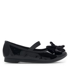 Baleriny Nelli Blu. Czarne baleriny dziewczęce Nelli Blu, bez wzorów, bez obcasa, bez zapięcia. Za 59.99 zł.