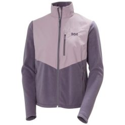 Kurtka turystyczna damska Helly Hansen Daybreaker Block. Fioletowe kurtki damskie Helly Hansen, bez wzorów, bez kaptura. Za 390.00 zł.