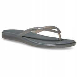 Japonki Dla Dorosłych Crocs Miami Jelly Round Toe Flip. Czerwone klapki damskie Crocs, bez wzorów, z materiału, bez obcasa, bez zapięcia. Za 169.99 zł.