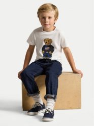 Polo Ralph Lauren T-Shirt 322P00508001 Biały Regular Fit. Białe t-shirty i koszulki chłopięce Polo Ralph Lauren, bez wzorów, z bawełny, bez kołnierzyka, bez ramiączek. Za 249.99 zł.