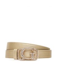 Guess Pasek Damski BW9243 P5325 Złoty. Żółte paski damskie Guess, z aplikacjami, ze skóry. Za 227.00 zł.
