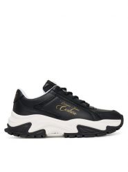 Versace Jeans Couture Sneakersy 79VA3SV6 Czarny. Czarne obuwie sportowe damskie Versace Jeans Couture, z jeansu, bez zapięcia. Za 689.99 zł.