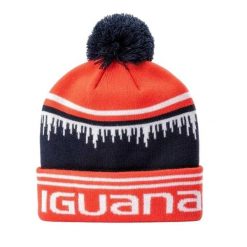 Czapka Damska Logo Akryl. Czerwone czapki damskie IGUANA, bez wzorów. Za 164.99 zł.