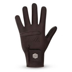 Rękawica golfowa Siroko Fescue Dark Brown Left. Brązowe rękawiczki damskie SIROKO, bez wzorów, ze skóry. Za 97.00 zł.