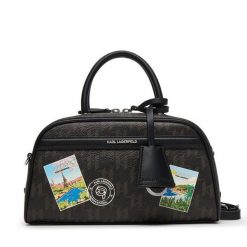 Torebka KARL LAGERFELD. Brązowe torebki klasyczne damskie KARL LAGERFELD, bez dodatków. Za 779.99 zł.