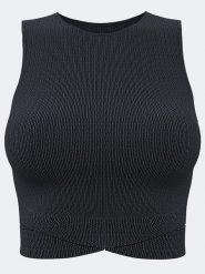 Joma Top sportowy w kolorze czarnym rozmiar: L/XL. Czarne koszulki sportowe damskie Joma, l, bez wzorów, bez ramiączek, outdoorowe. Za 70.24 zł.