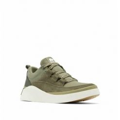 Buty do chodzenia damskie Sorel Out N About Iv Low. Zielone obuwie sportowe damskie Sorel, z materiału, bez zapięcia, trekkingowe. Za 558.00 zł.