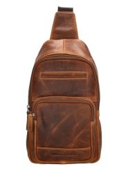 HIDE & STITCHES Skórzana saszetka w kolorze jasnobrązowym - 16 x 29 x 5 cm rozmiar: onesize. Brązowe nerki i saszetki damskie HIDE & STITCHES, bez wzorów, z materiału. Za 173.99 zł.