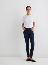 MAVI Dżinsy - Skinny fit - w kolorze granatowym rozmiar: W34/L38. Niebieskie jeansy damskie Mavi. Za 123.45 zł.