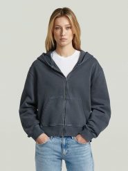 G-Star Bluza w kolorze antracytowym rozmiar: XL. Czarne bluzy damskie G-Star, xl, bez wzorów, z bawełny, bez kaptura. Za 193.24 zł.