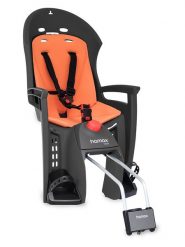 Hamax Fotelik rowerowy "Siesta" w kolorze pomarańczowo-czarnym - 9 m+ rozmiar: onesize. Czarne foteliki rowerowe HAMAX. Za 304.99 zł.