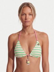 Roxy Góra od bikini Tiki Tri ERJX305732 Zielony. Zielone bikini Roxy, bez wzorów, z syntetyku. Za 239.99 zł.