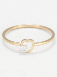 OR ÉCLAT Złoty pierścionek "Ani" z cyrkonią rozmiar: 50. Żółte pierścionki damskie Or Éclat, z cyrkonią, złote. Za 388.16 zł.