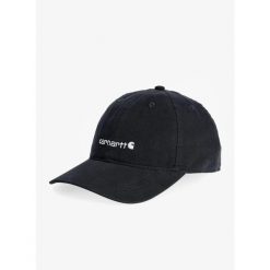 Czapka z daszkiem damska Carhartt Canvas Embroidered Graphic Cap. Czarne czapki z daszkiem damskie Carhartt, bez wzorów. Za 88.99 zł.