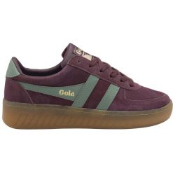 Sneakersy damscy Gola Grandslam Suede Trainer. Fioletowe obuwie sportowe damskie Gola, z zamszu, bez zapięcia. W wyprzedaży za 414.50 zł.
