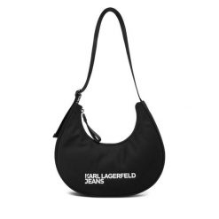 Torebka Karl Lagerfeld Jeans. Czarne torebki klasyczne damskie Karl Lagerfeld Jeans, z jeansu, bez dodatków. Za 509.99 zł.