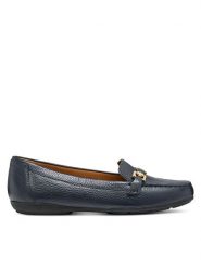 Geox Mokasyny D Annytah Moc B D680MA 46 C4692 Granatowy. Niebieskie mokasyny damskie Geox, ze skóry, bez obcasa. Za 499.99 zł.