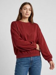 MOSS COPENHAGEN Bluza "Brionna" w kolorze bordowym rozmiar: S/M. Czerwone bluzy damskie Moss Copenhagen, m, bez wzorów, bez kaptura. Za 189.95 zł.