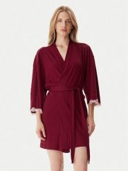 Tommy Hilfiger Szlafrok UW0UW06076 Czerwony. Czerwone szlafroki damskie Tommy Hilfiger, bez wzorów, z bawełny, bez kaptura. Za 279.99 zł.