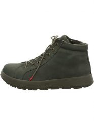 Think! Skórzane botki w kolorze khaki rozmiar: 39. Brązowe botki damskie Think!, bez obcasa, bez zapięcia. Za 370.95 zł.