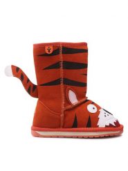 EMU Australia Śniegowce Tiger K10686 Pomarańczowy. Brązowe buty zimowe chłopięce EMU Australia, ze skóry, bez zapięcia. Za 499.99 zł.