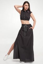 Spódnica maxi TWINSET ACTITUDE. Spódnice damskie Twinset Milano, s, bez wzorów, maxi. W wyprzedaży za 535.33 zł.