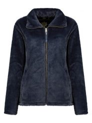 Geographical Norway Kurtka polarowa "Tofure" w kolorze granatowym rozmiar: XL. Niebieskie kurtki damskie Geographical Norway, xl, bez wzorów, z polaru, bez kaptura. Za 109.00 zł.
