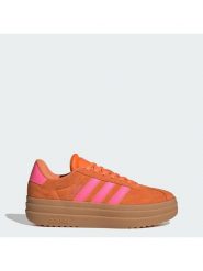 Adidas Półbuty VL Court Bold Pomarańczowy. Brązowe półbuty damskie Adidas, bez wzorów, bez obcasa, na płaskiej podeszwie, bez zapięcia. Za 348.99 zł.